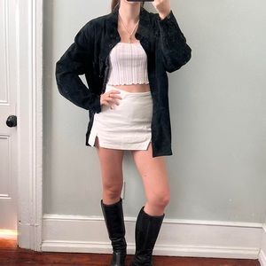 Vintage black suede jacket